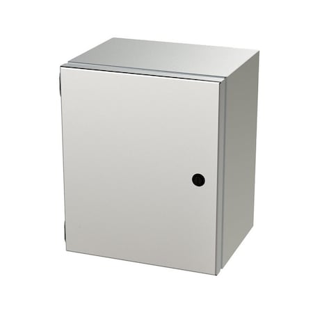 Saginaw Control & Engineering 1/4 Turn Latch Electrical Enclosures, 12 in H, 8 in D, 10 in W, NEMA 3R, 4, 4X, 12, 13 SCE-12108ELJSS6